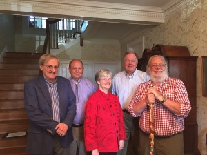 Faculty slated to retire this year are (from left to right) Ken Beals, Dan Metraux, Sally Ludwig, Lowell Lemons, and Eric Jones. 