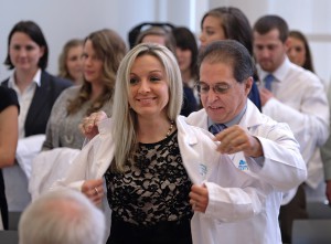 A White Coat Ceremony was held to honor the start of Mary Baldwin University's inaugural Physician Assistant program at the Murphy Deming College of Health Sciences in Fishersville, Va., Saturday Jan. 9, 2016. (Photo by Norm Shafer).